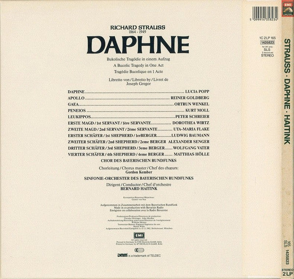 Richard Strauss, Bernard Haitink, Symphonie-Orchester Des Bayerischen Rundfunks, Chor Des Bayerischen Rundfunks : Daphne (2xLP + Box)
