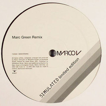 Marco V : Simulated (Marc Green Remix) (12", S/Sided, Ltd, Promo)