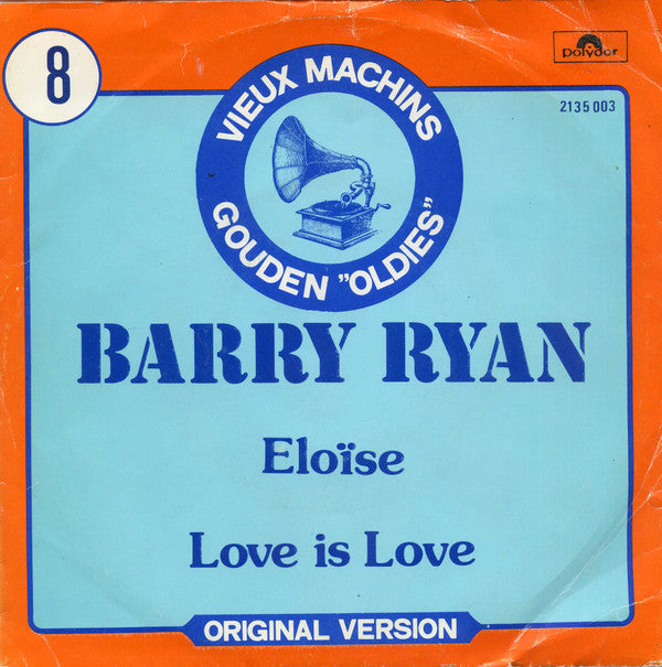 Barry Ryan : Eloise / Love Is Love (7", Single, RE)