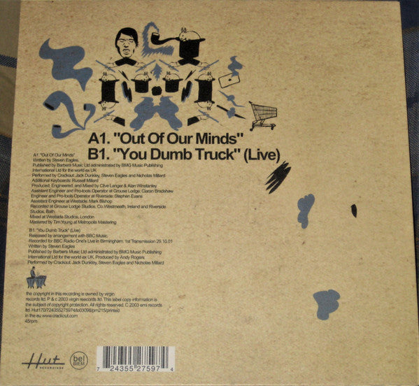 Crackout : Out Of Our Minds (7", Single)