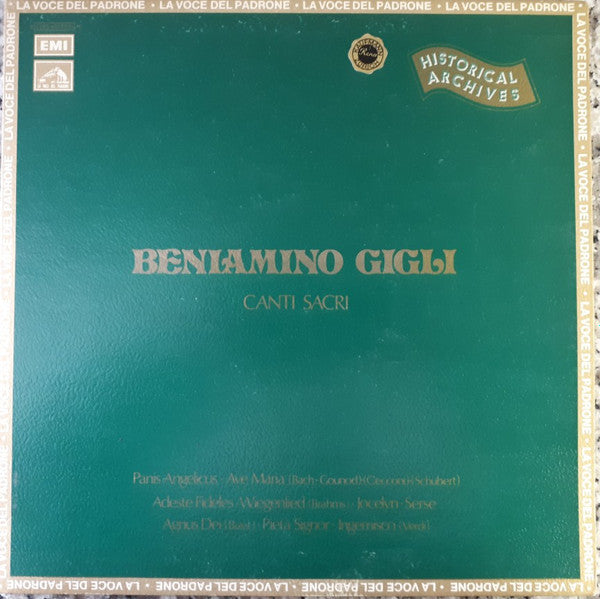 Beniamino Gigli : Canti Sacri (LP, Comp, RE, Gat)