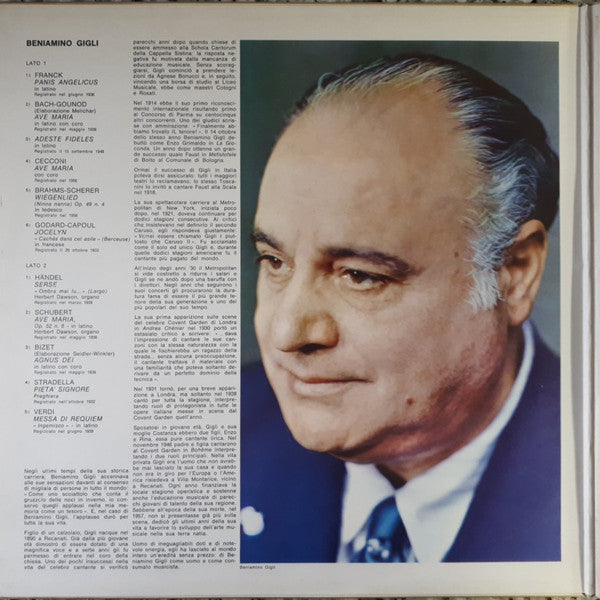 Beniamino Gigli : Canti Sacri (LP, Comp, RE, Gat)