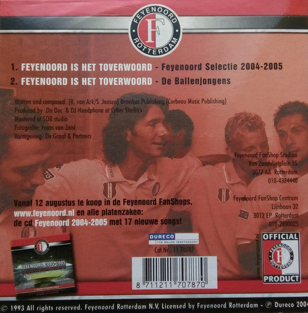 Feyenoord : Feyenoord Is Het Toverwoord (CD, Single)