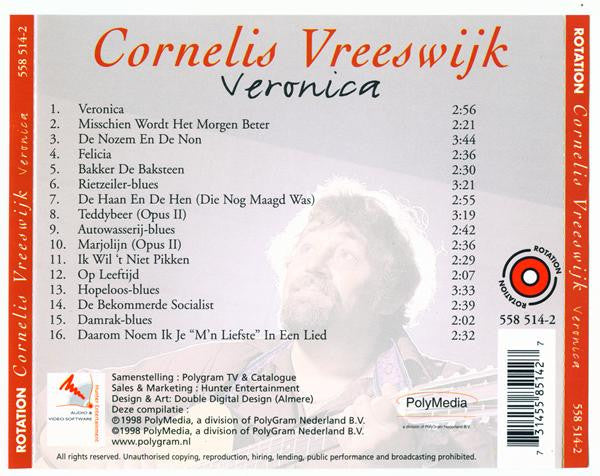 Cornelis Vreeswijk : Veronica (CD, Comp, RE, Uni)