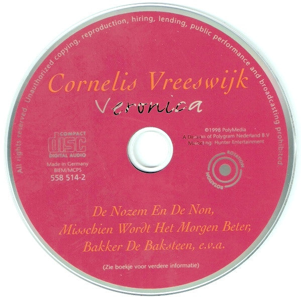 Cornelis Vreeswijk : Veronica (CD, Comp, RE, Uni)