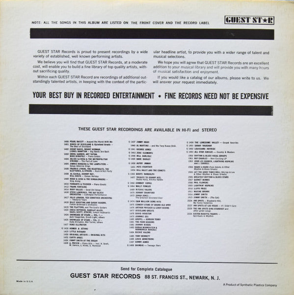 Don Gardner Trio featuring Jimmy Smith / The Wilson Lewes Quartet : Don Gardner Trio Featuring Jimmy Smith (LP, Comp)