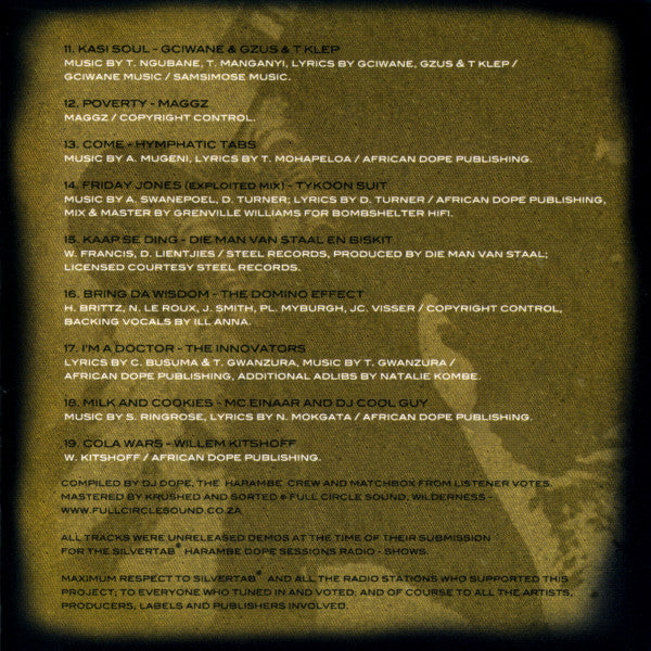 Various : Silvertab Harambe Dope Sessions (CD, Comp)