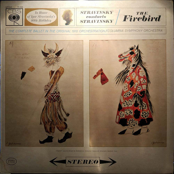 Igor Stravinsky - Columbia Symphony Orchestra : The Firebird (LP, Album, RP)