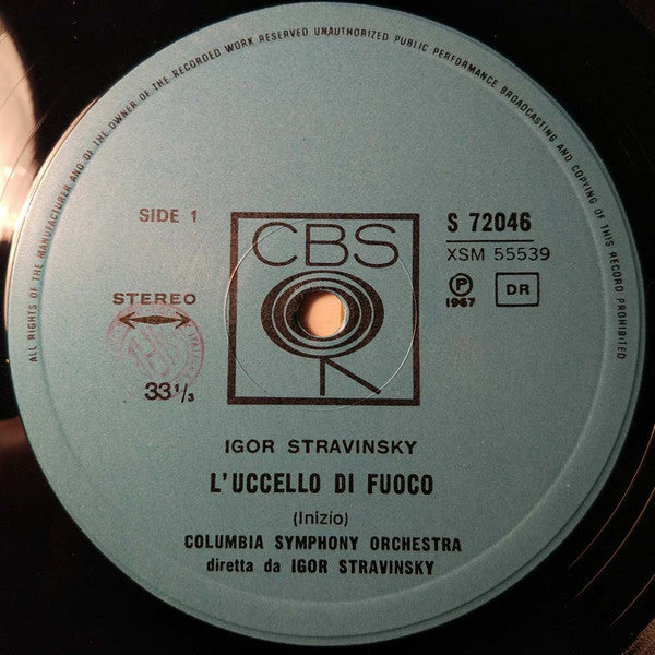 Igor Stravinsky - Columbia Symphony Orchestra : The Firebird (LP, Album, RP)