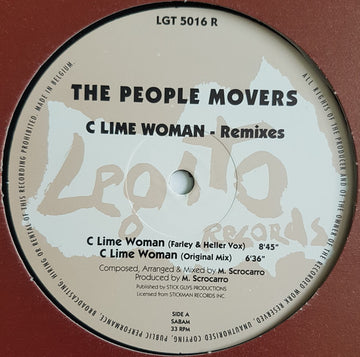 The People Movers : C Lime Woman - Remixes (12")