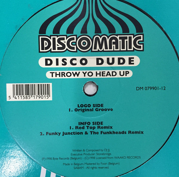 Disco Dude : Throw Yo Head Up (12")