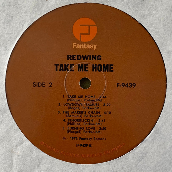 Redwing (2) : Take Me Home (LP, Album, RE)