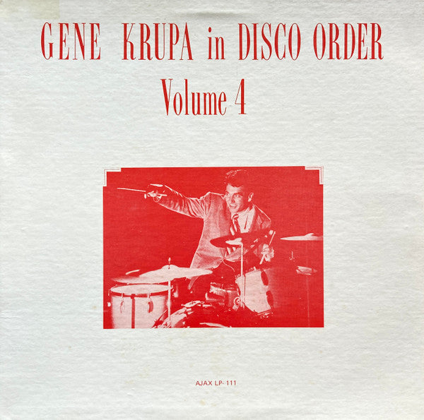 Gene Krupa : In Disco Order Volume 4 (LP, Album, Comp)