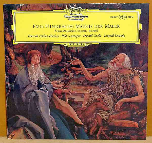 Paul Hindemith / Dietrich Fischer-Dieskau, Pilar Lorengar, Donald Grobe, Leopold Ludwig : Mathis Der Maler (Opern-Ausschnitte) (LP, Album)