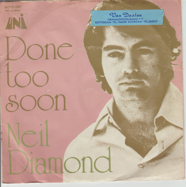 Neil Diamond : I Am... I Said (7", Single, Mono, Blu)