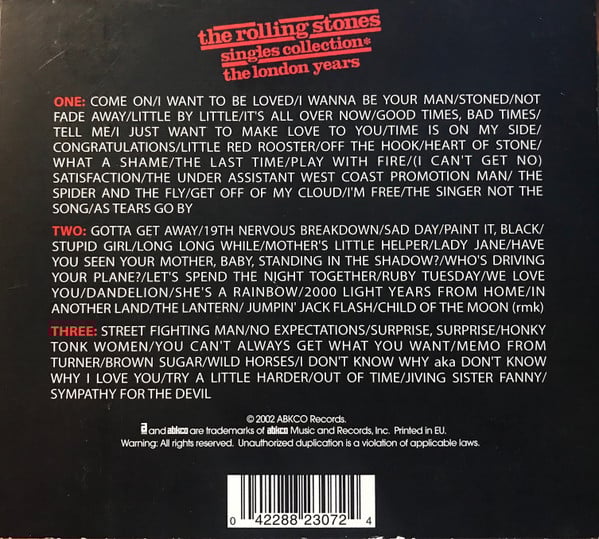 The Rolling Stones : Singles Collection* The London Years  (3xSACD, Hybrid, Comp, RE, RM, Dig)