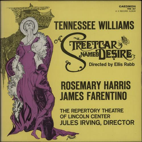 Rosemary Harris (2), James Farentino, Tennessee Williams : A Streetcar Named Desire (3xLP, Album)