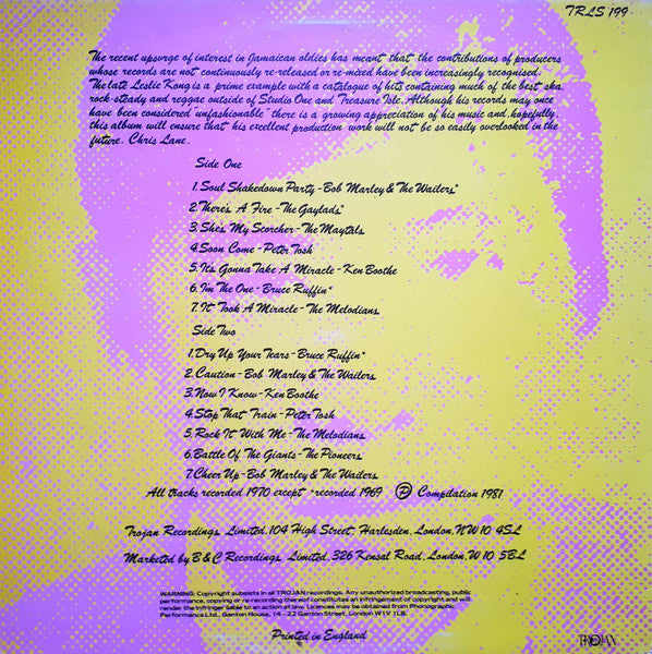 Various : The Best Of Beverley's Records (Or Masterpieces From The Works Of Leslie Kong) (LP, Album, Comp)