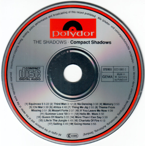 The Shadows : Compact Shadows (CD, Comp)