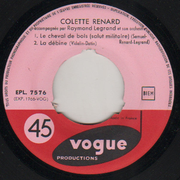 Colette Renard : Cheval De Bois - Vol. 12 (7", EP)