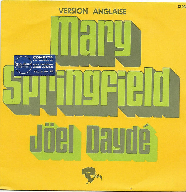 Joël Daydé : Mary Springfield (7")