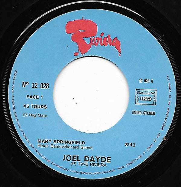 Joël Daydé : Mary Springfield (7")