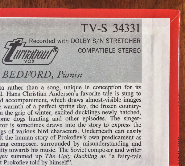 Igor Stravinsky / Sergei Prokofiev / Modest Mussorgsky / Dmitry Kabalevsky - Simon Woolf, Steuart Bedford : Children´s Songs (LP)