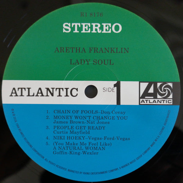 Aretha Franklin : Lady Soul (LP, Album, RE, 180)