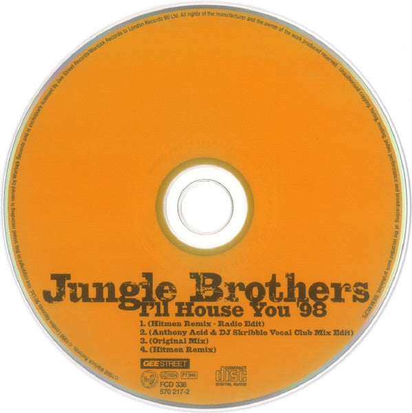 Jungle Brothers : I'll House You '98 (CD, Single)