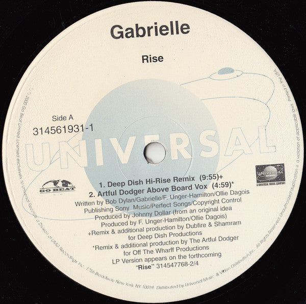 Gabrielle : Rise (12")