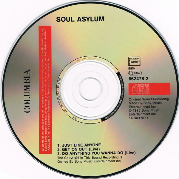 Soul Asylum (2) : Just Like Anyone (CD, Maxi)
