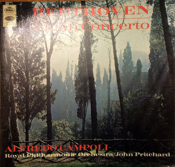 Beethoven*, Alfredo Campoli, Royal Philharmonic Orchestra, John Pritchard : Violin Concerto (LP, RE)