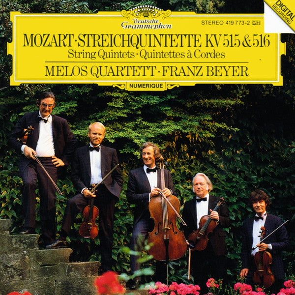 Wolfgang Amadeus Mozart / Melos Quartett • Franz Beyer : String Quintets KV 515 & 516 (CD, Album, RE)