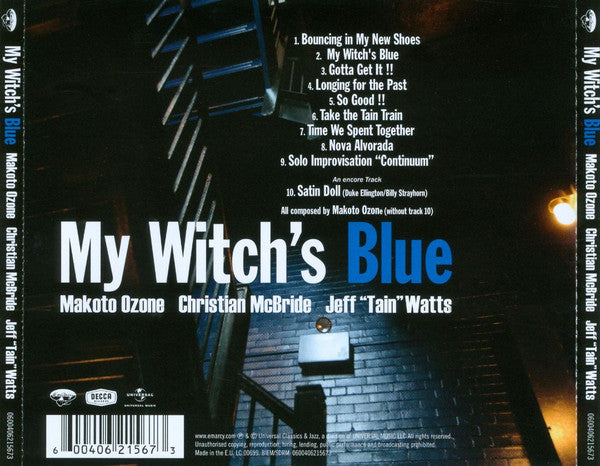 Makoto Ozone / Christian McBride / Jeff "Tain" Watts : My Witch's Blue (CD, Album)