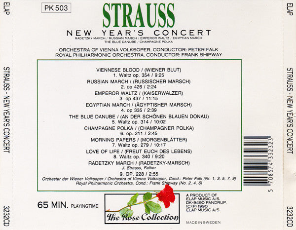 Johann Strauss Jr. : New Year's Concert (CD, Comp)