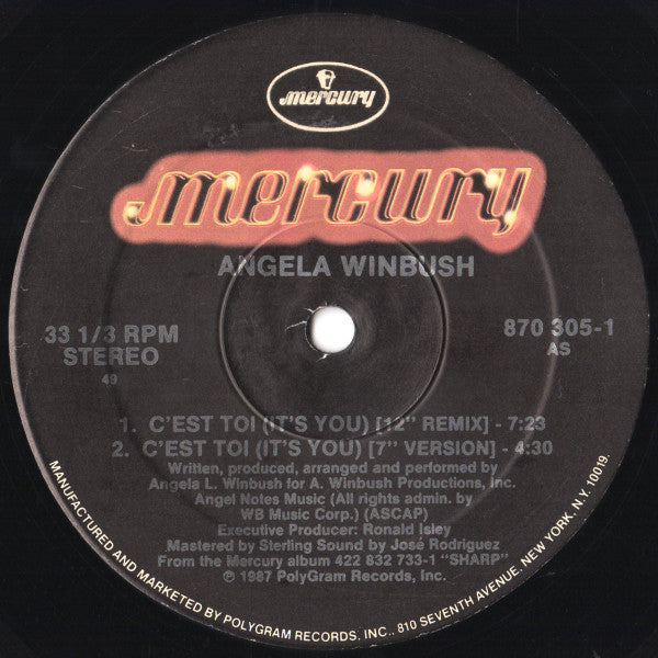 Angela Winbush : C'est Toi (12", Single)