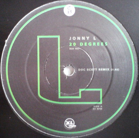 Jonny L Featuring Silver Bullet : 20 Degrees (2x12", Promo)