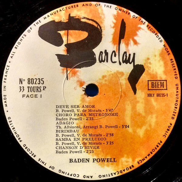 Baden Powell : Le Monde Musical De Baden Powell (LP, Album, RE, Gat)