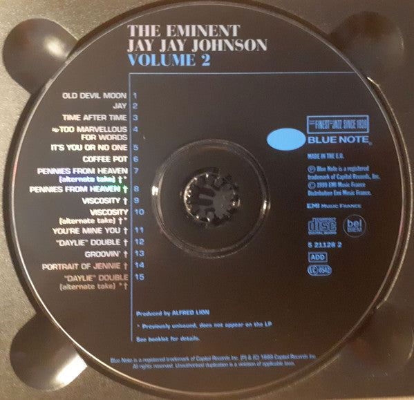 J.J. Johnson : The Eminent Jay Jay Johnson, Volume 2 (CD, Comp, RE, Dig)