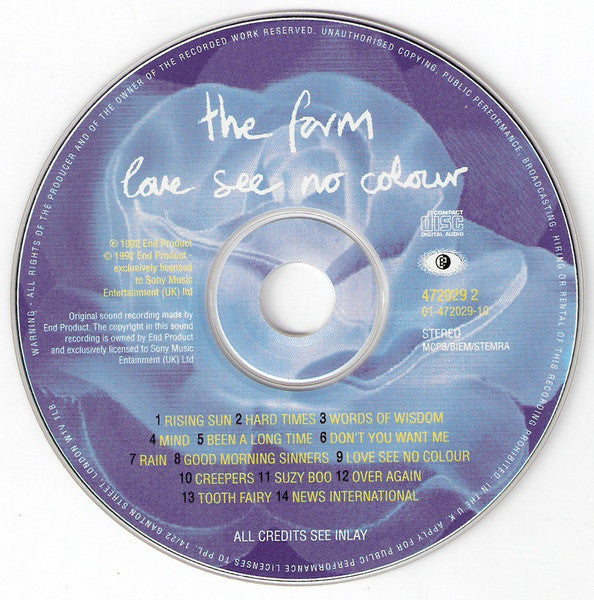 The Farm : Love See No Colour (CD, Album)