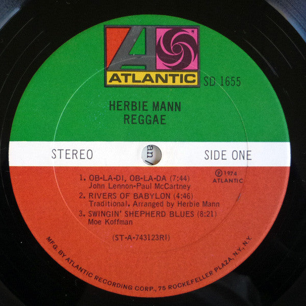 Herbie Mann : Reggae (LP, Album, RI )