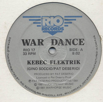 Kebec Flektrik* : War Dance (12")