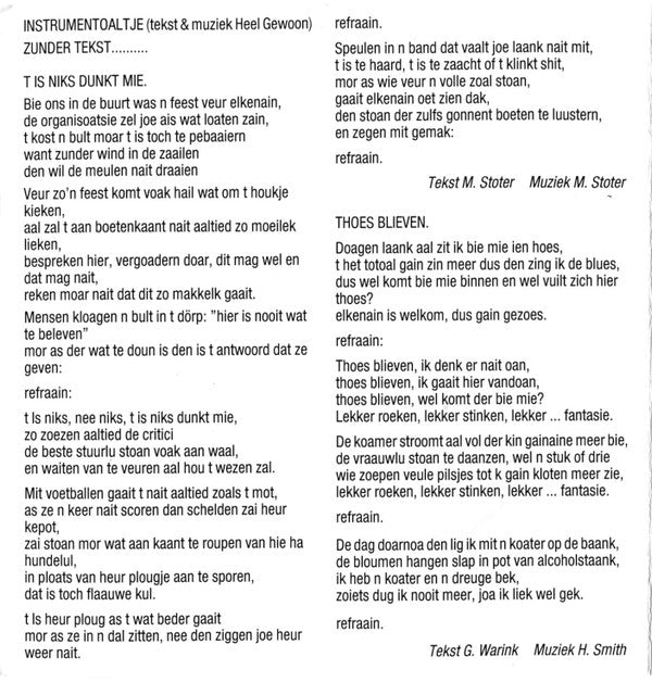 Hail Gewoon : T Is Niks Dunkt Mie (CD, Album)