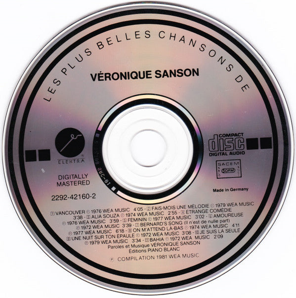 Véronique Sanson : Les Plus Belles Chansons De Véronique Sanson (CD, Comp)