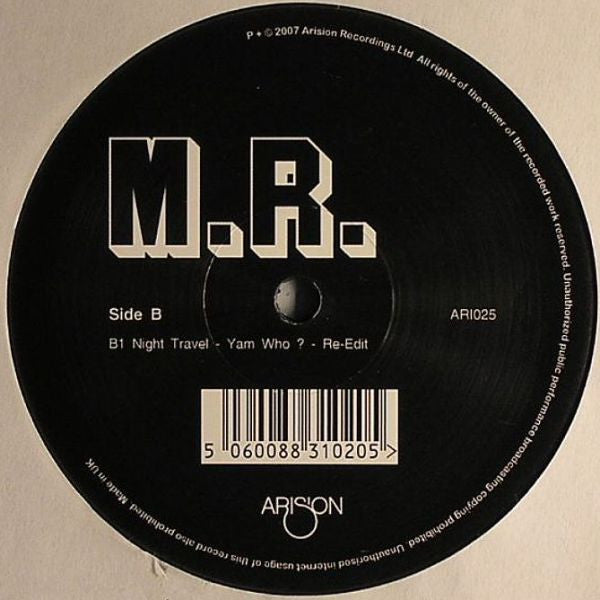 A. T.* / M. R.* : Brasilia (Yosaku Re-Edit) / Night Travel (Yam Who ? Re-Edit) (12")
