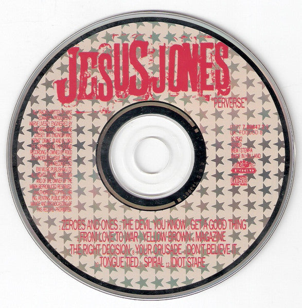 Jesus Jones : Perverse (CD, Album)