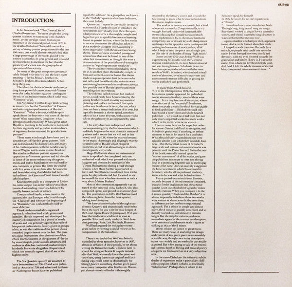 Orlando Quartet - Franz Schubert / Joseph Haydn / Hugo Wolf : String Quartets • Streichquartette (LP, Album)