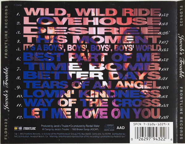 Jacob's Trouble : Jacob's Trouble (CD, Album)