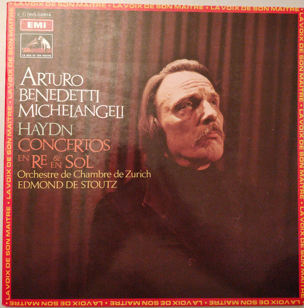 Joseph Haydn / Arturo Benedetti Michelangeli, Zürcher Kammerorchester, Edmond De Stoutz : Haydn - Concertos En Re & En Sol (LP)