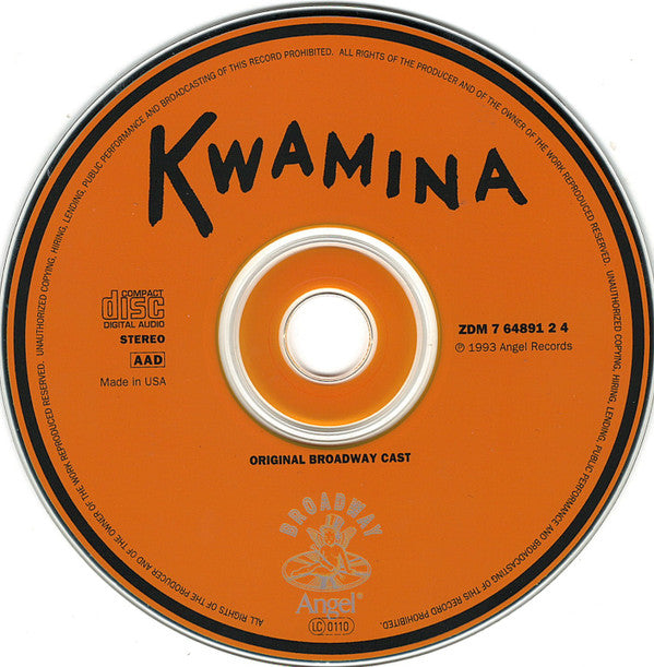Sally Ann Howes, Terry Carter (2), Brock Peters : Kwamina (Original Broadway Cast) (CD, Album, RE)
